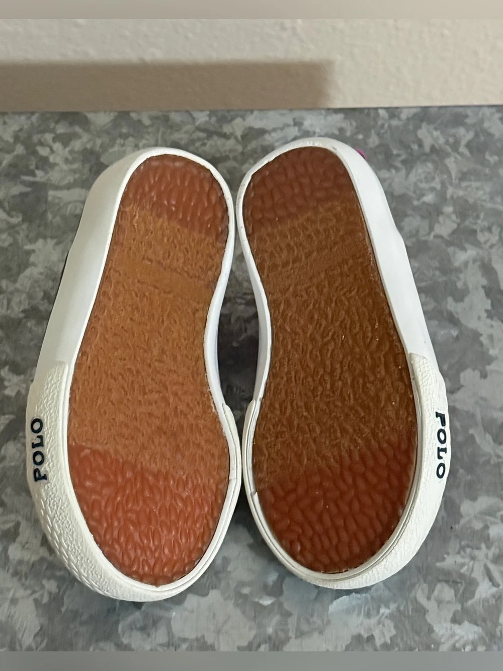 Polo by Ralph Lauren Raymond Kids Slip-On Canvas Sneakers, Berry Pink, Size 4.5